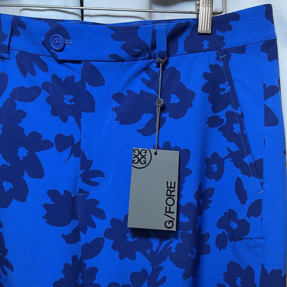 G/Fore Surf Blue Floral Maverick Mens Size 32 Golf Shorts NEW